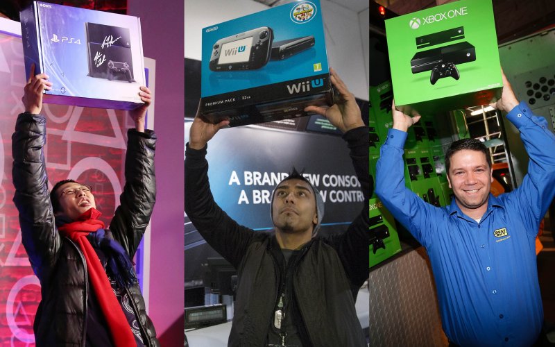 Na foto, vemos três compradores que hoje devem estar um pouco arrependidos!