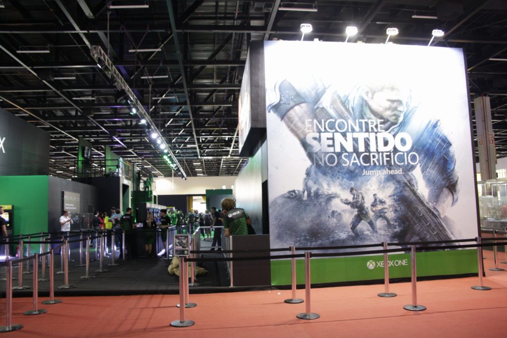 Não! Você não vai encontrar o stand do Xbox assim, vazio!
